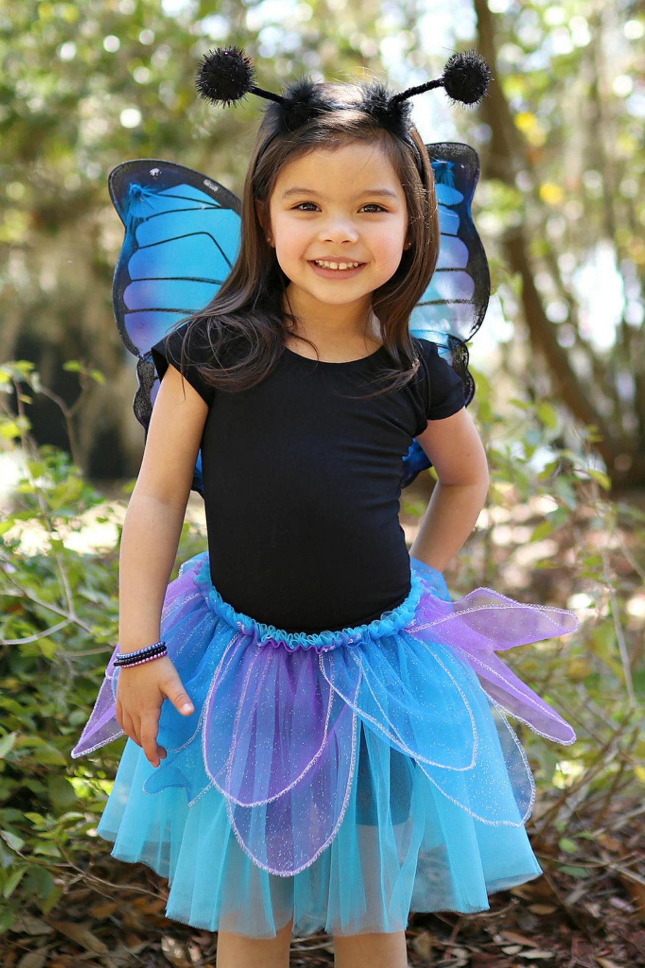 Midnight Butterfly Tutu w/Wings & Headband-4/6