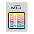 Personalized City Iron-On Patch - Supergraphics Repeat