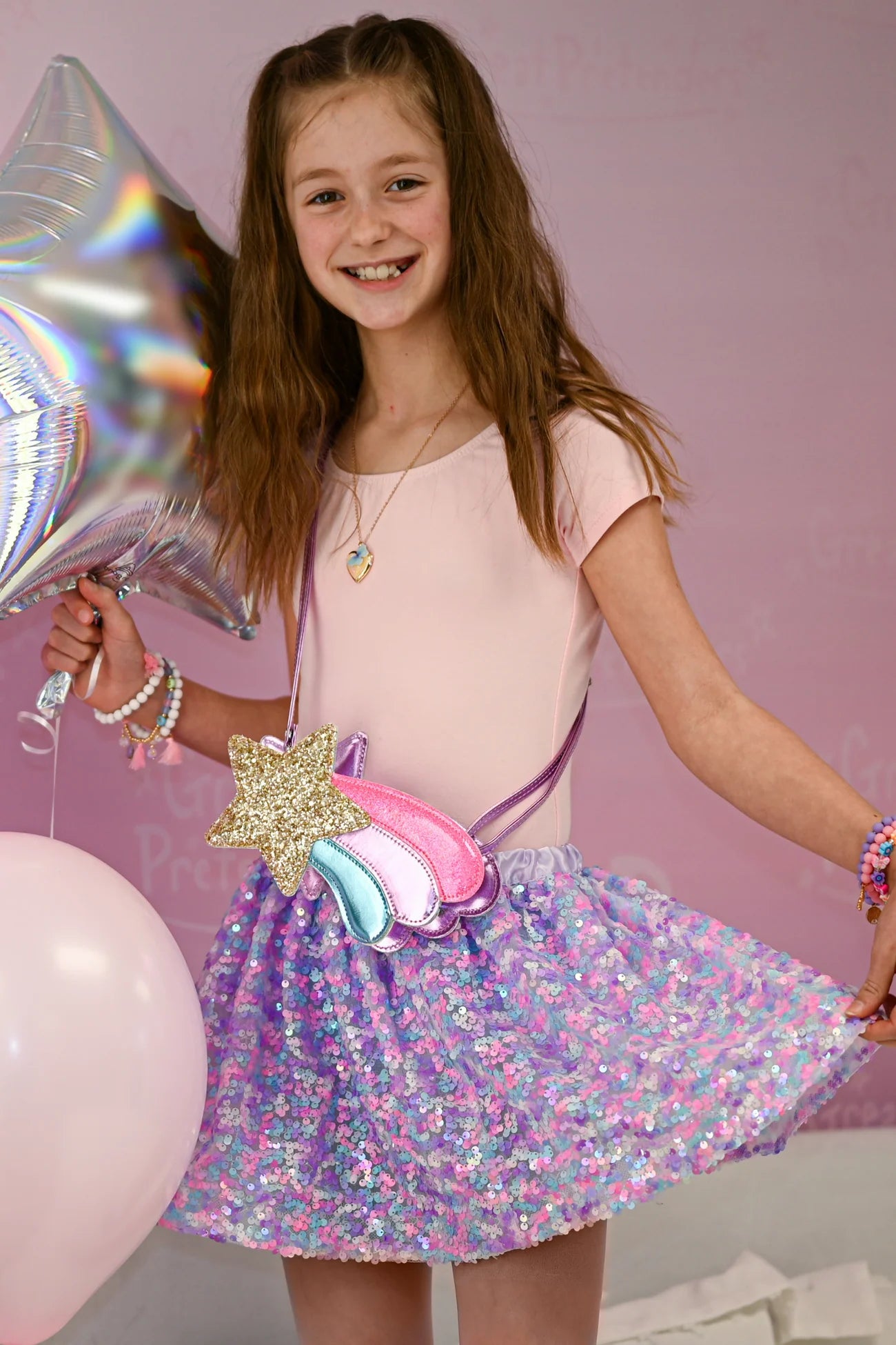 Purple Party Sequins Skirt-4/6