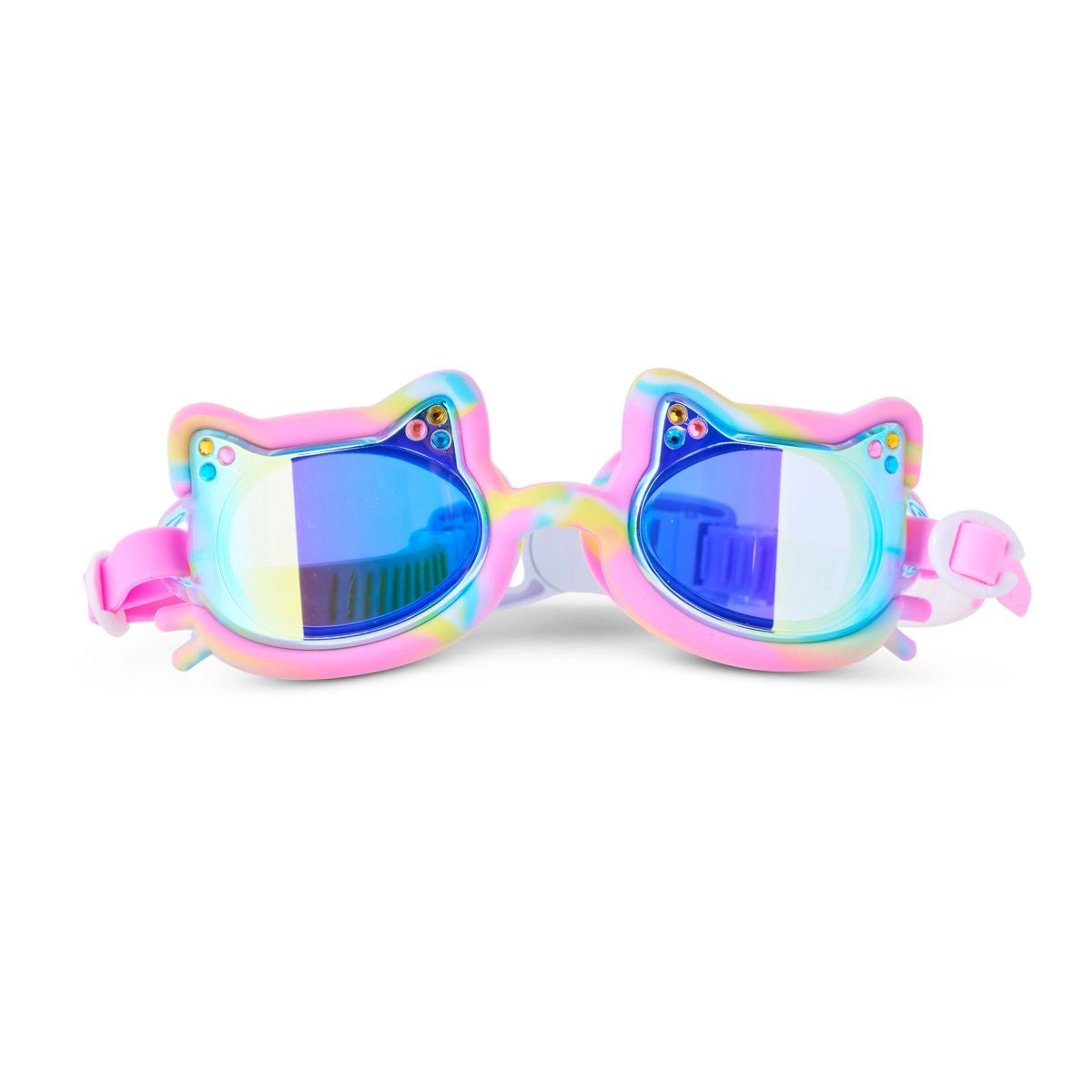 Tie-Dye Tabby Flexible Cat Frame Kids' Swim Goggle