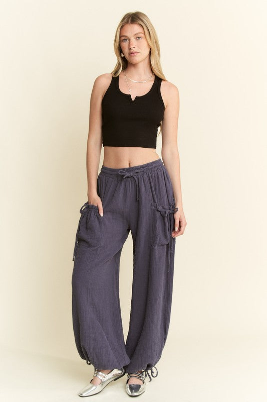 Vintage Gauze Jogger Pants-S