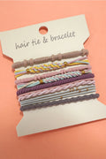 Boho Dual Function Knot Bracelet Hair Ties-Pastel