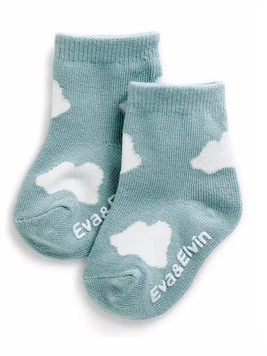 Ankle Socks - Cloud Mint-S-18M-3T