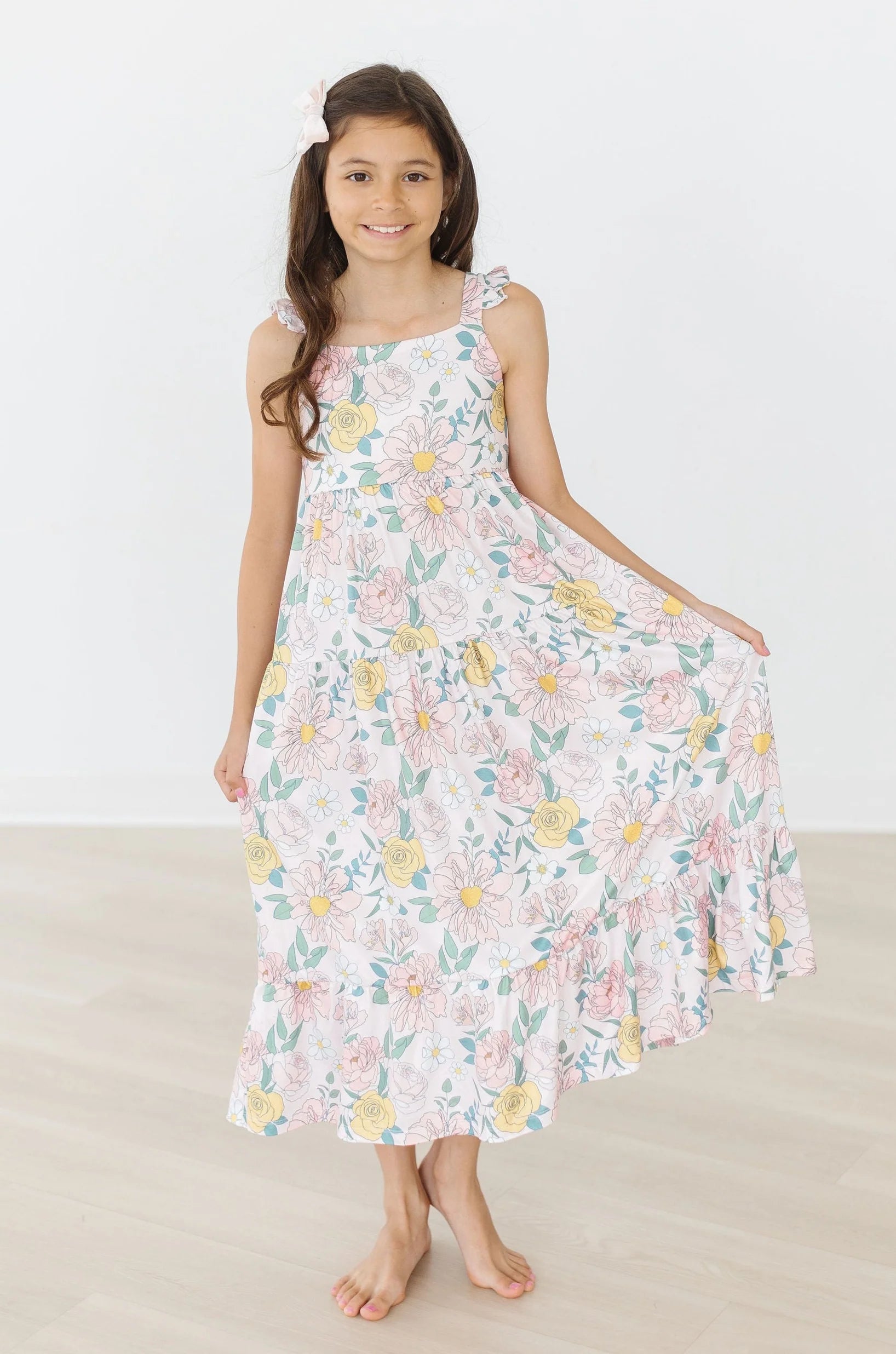 Autumn Breeze Ruffle Maxi Dress 2T
