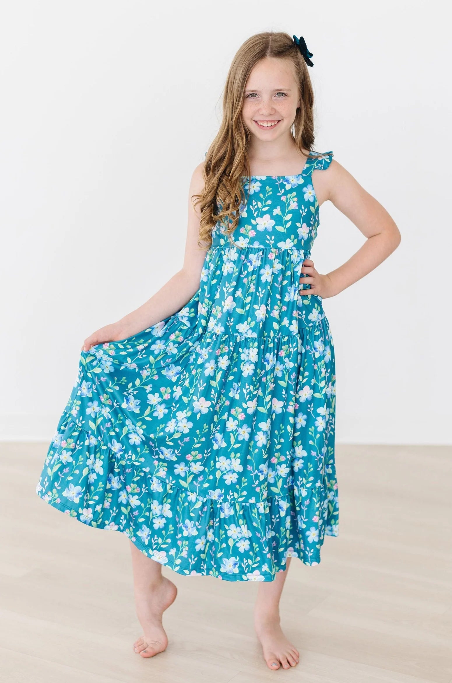 Floral Breeze Ruffle Maxi Dress 2T
