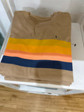 T-SHIRT TAN STRIPED - 6
