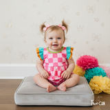 Neon Checkerboard Infant Onesie - 12-18M