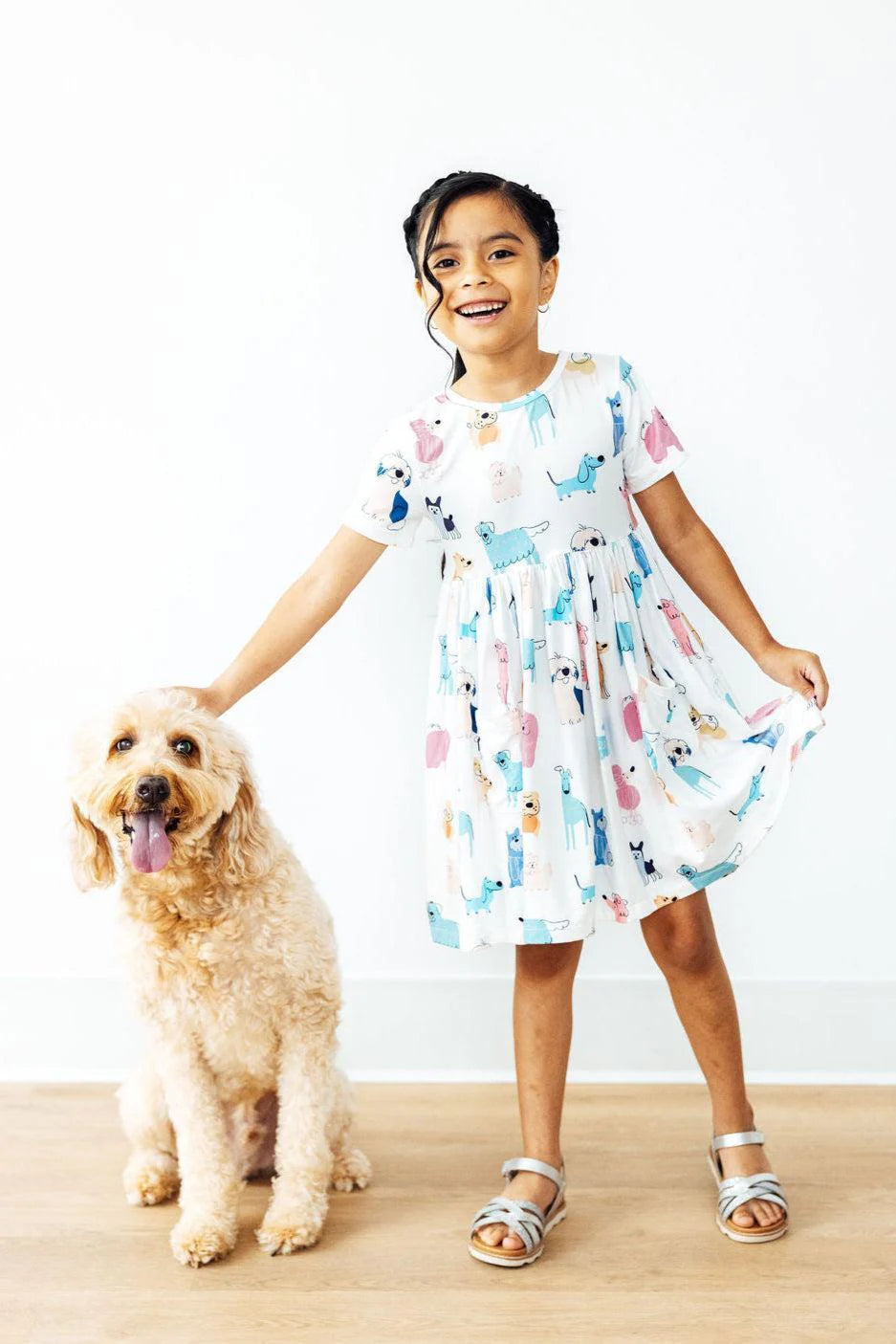 Puppy Pals S/S Pocket Twirl Dress 4T