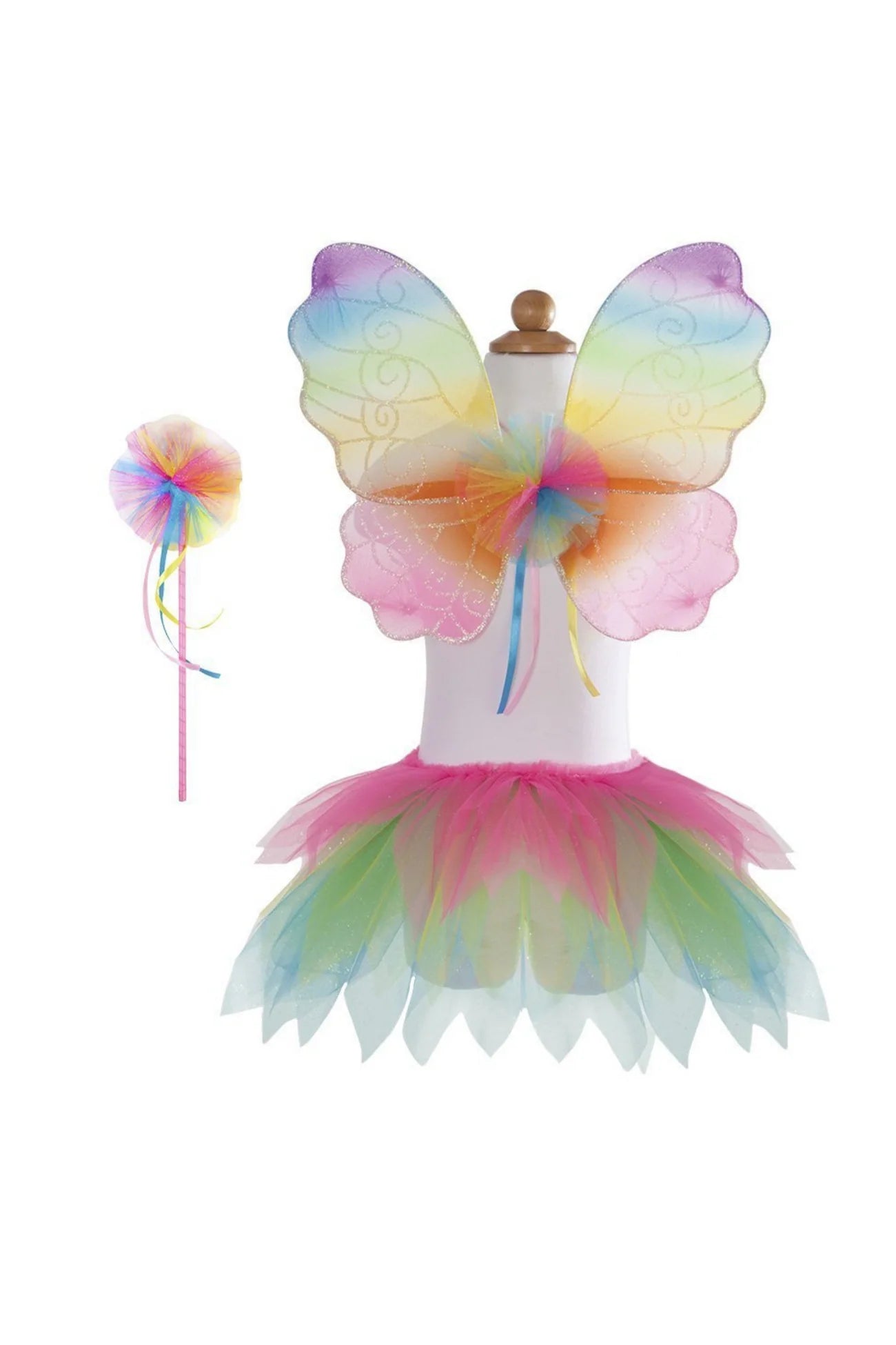 Neon Rainbow Tutu with Wings & Wand-4/6