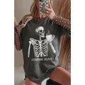 Skeleton Mama Tee-Pepper-XL