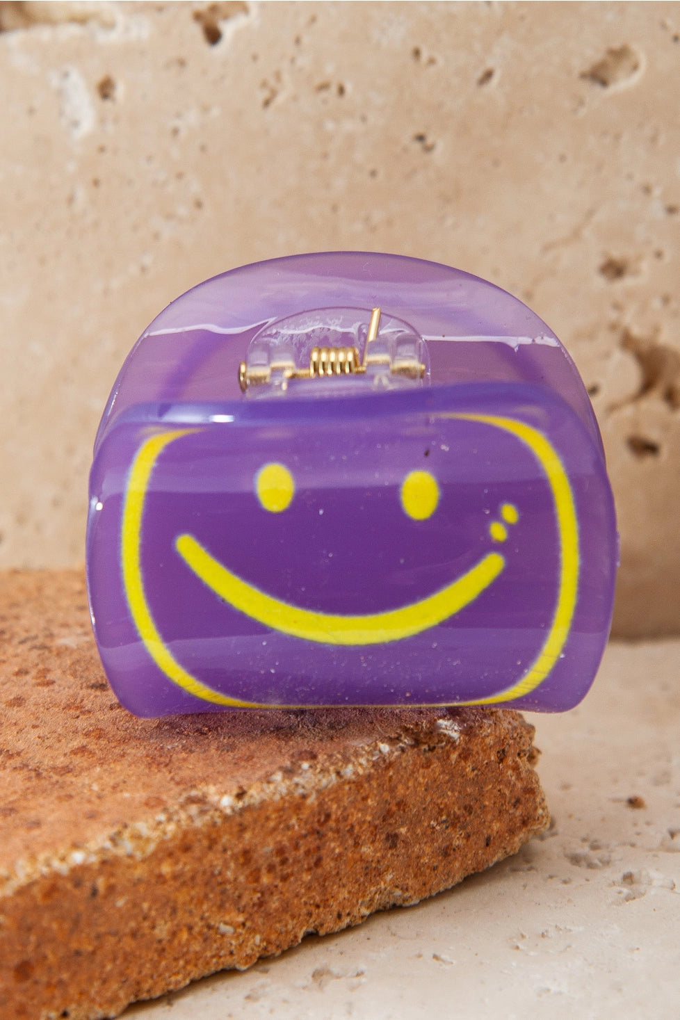 Smiley Hair Claw Clips-assorted colors