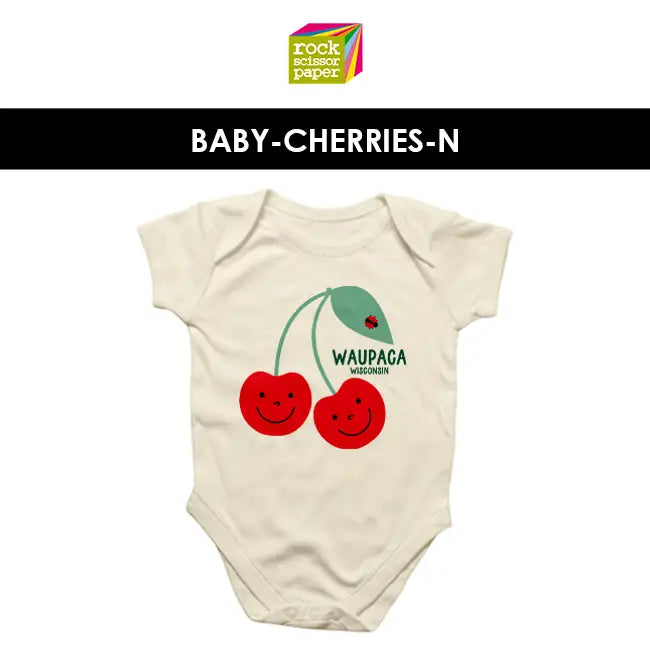 Cherries - Personalized Regional City Design Baby Bodysuit-0/3M