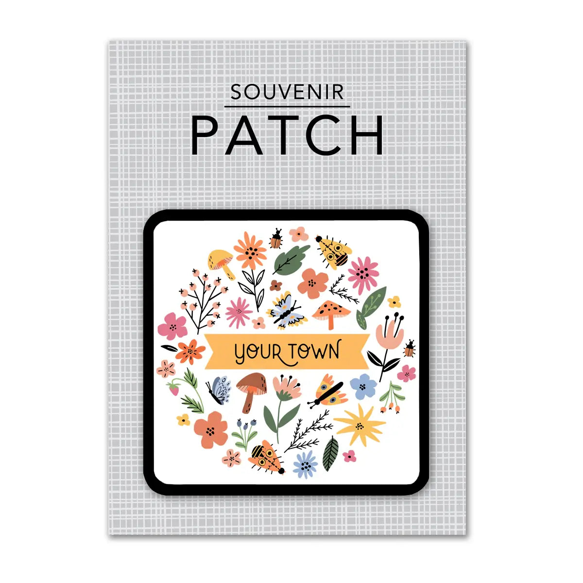 Personalized City Iron-On Patch - Meadow Name-Waupaca