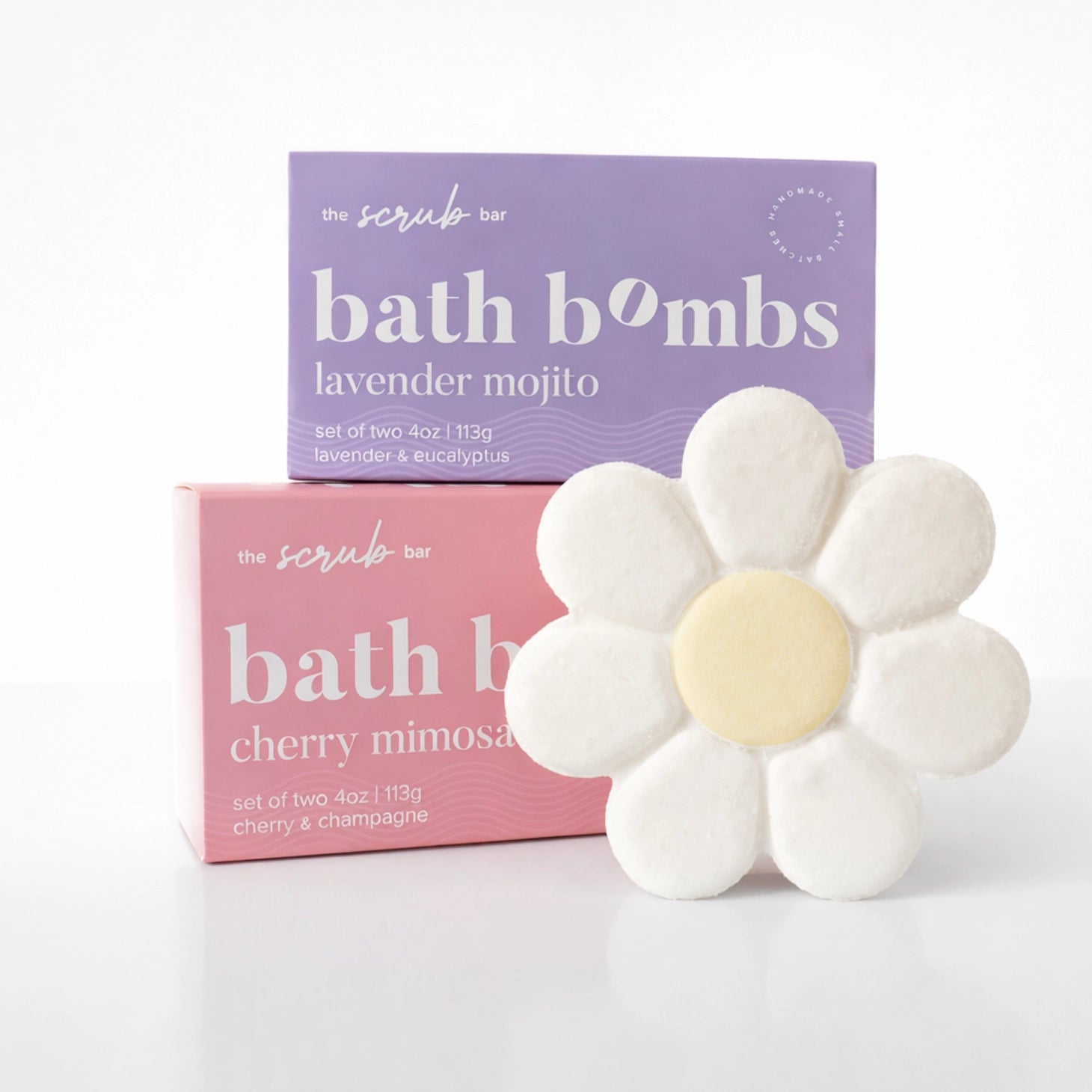 White Daisy Bath Bomb – Spring Flower Bath Gift