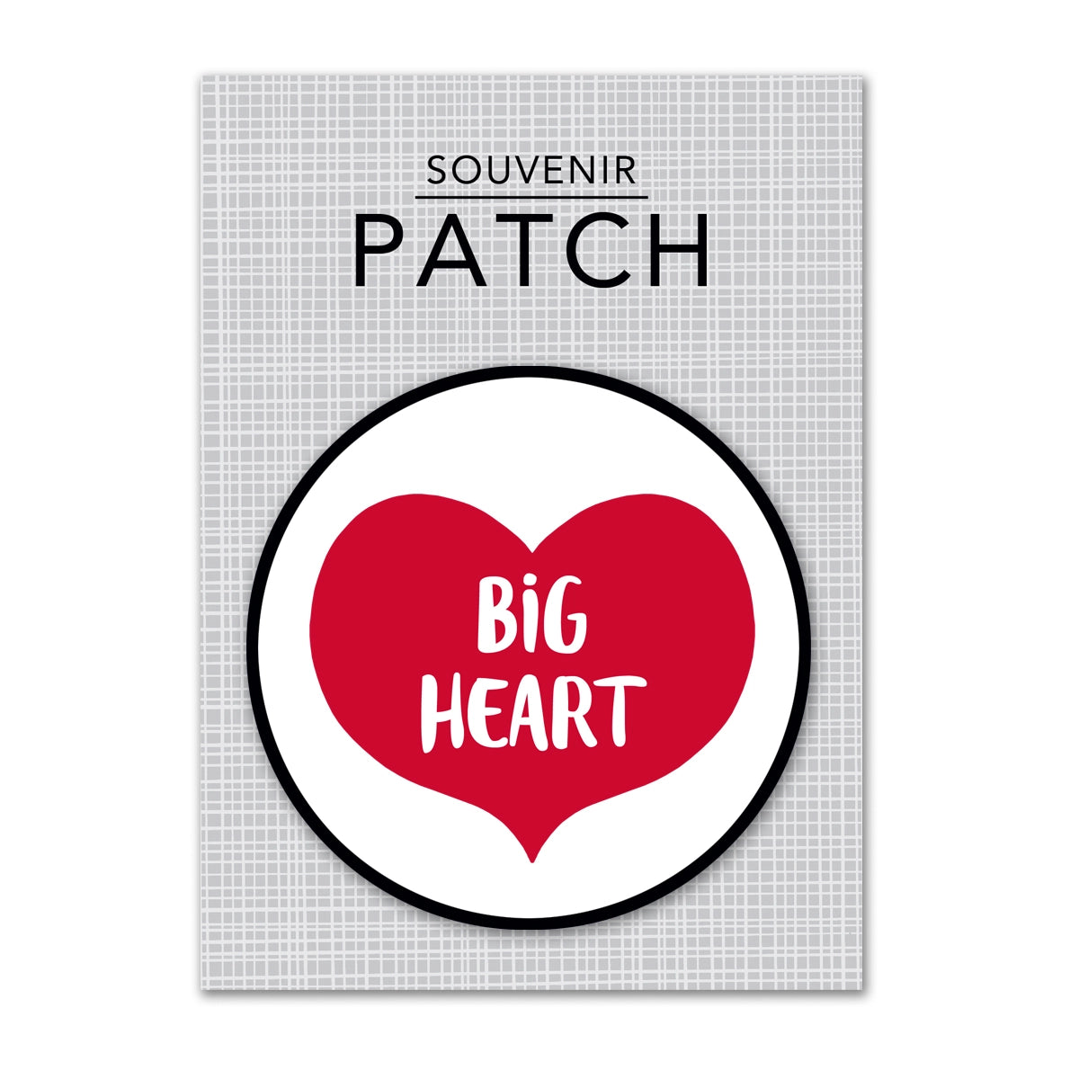 Personalized City Iron-On Patch - Big Heart-Waupaca